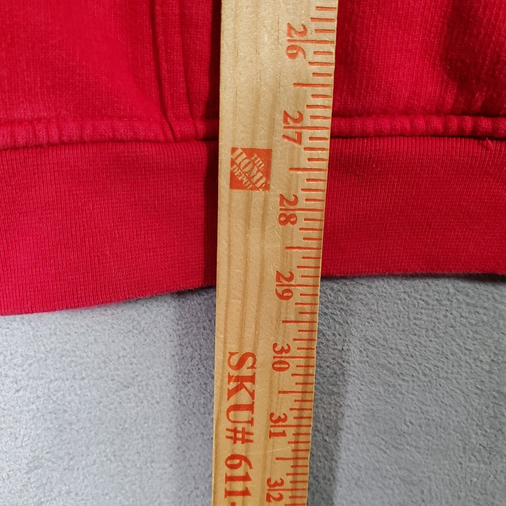 Y2K Chaps Ralph Lauren Hoodie Mens XL Red Stitched‎ Logo Full Zip Casual Preppy - Picture 7 of 9